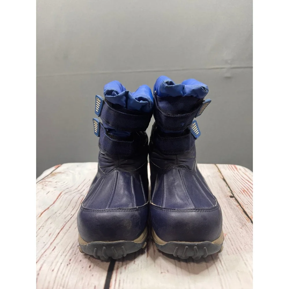 LL Bean Kids Blue Insulated Snow Boots Waterproof Winter Shoes Size 4‎ 289143